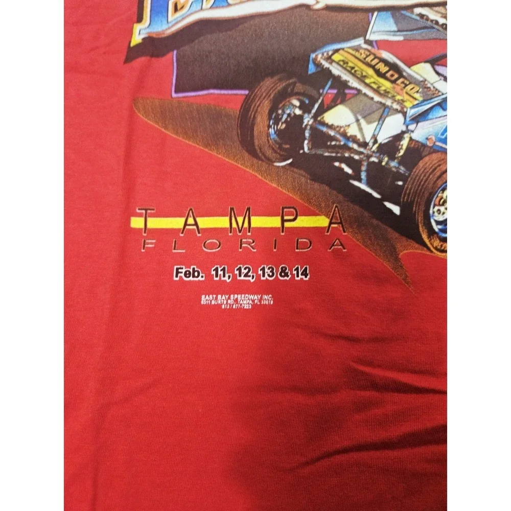 East Bay 1998 Winter Nationals Speedway‎ Racing T-shirt Hanes Beefy Size Large